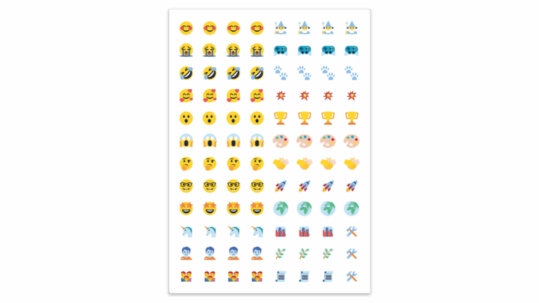 Ark med emojier
